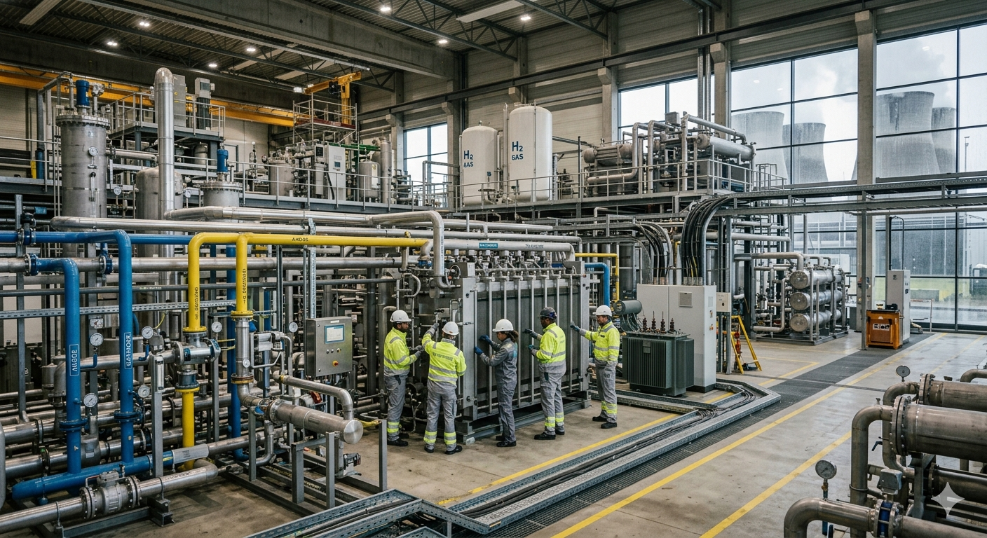 Die Herstellung von Wasserstoff ist energieaufwändig. Die Herstellung von Wasserstoff ist energieaufwändig.